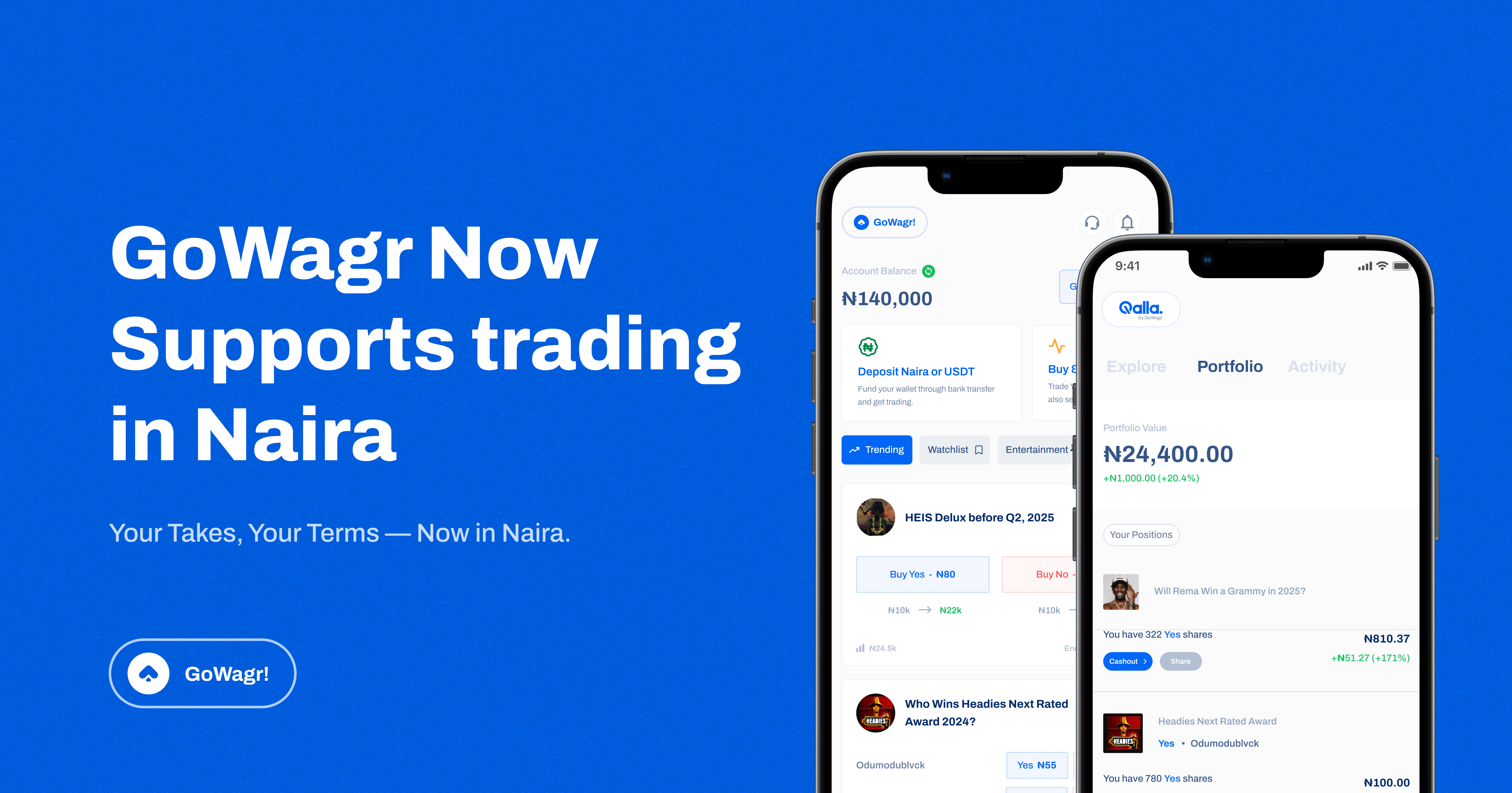 GoWagr Now Supports Trading in Naira